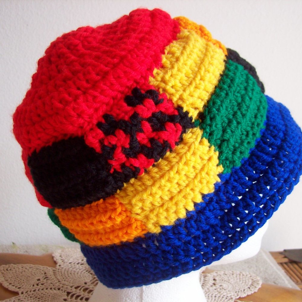 Harry Styles Inspired Patchwork Bucket Hat - image 3
